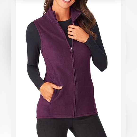 Women’s wool rich  Mulberry colored vest size extra large - Picture 1 of 4